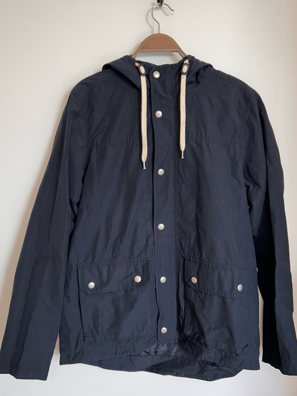 GAP LIGHTWEIGHT HOODED JACKET NAVY